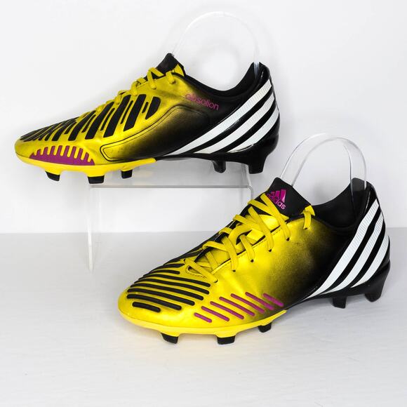 Adidas Mens Youth Predator Absolion LZ TRX FG Soccer Cleats Yellow Size 6.5 | AS - Picture 2 of 7